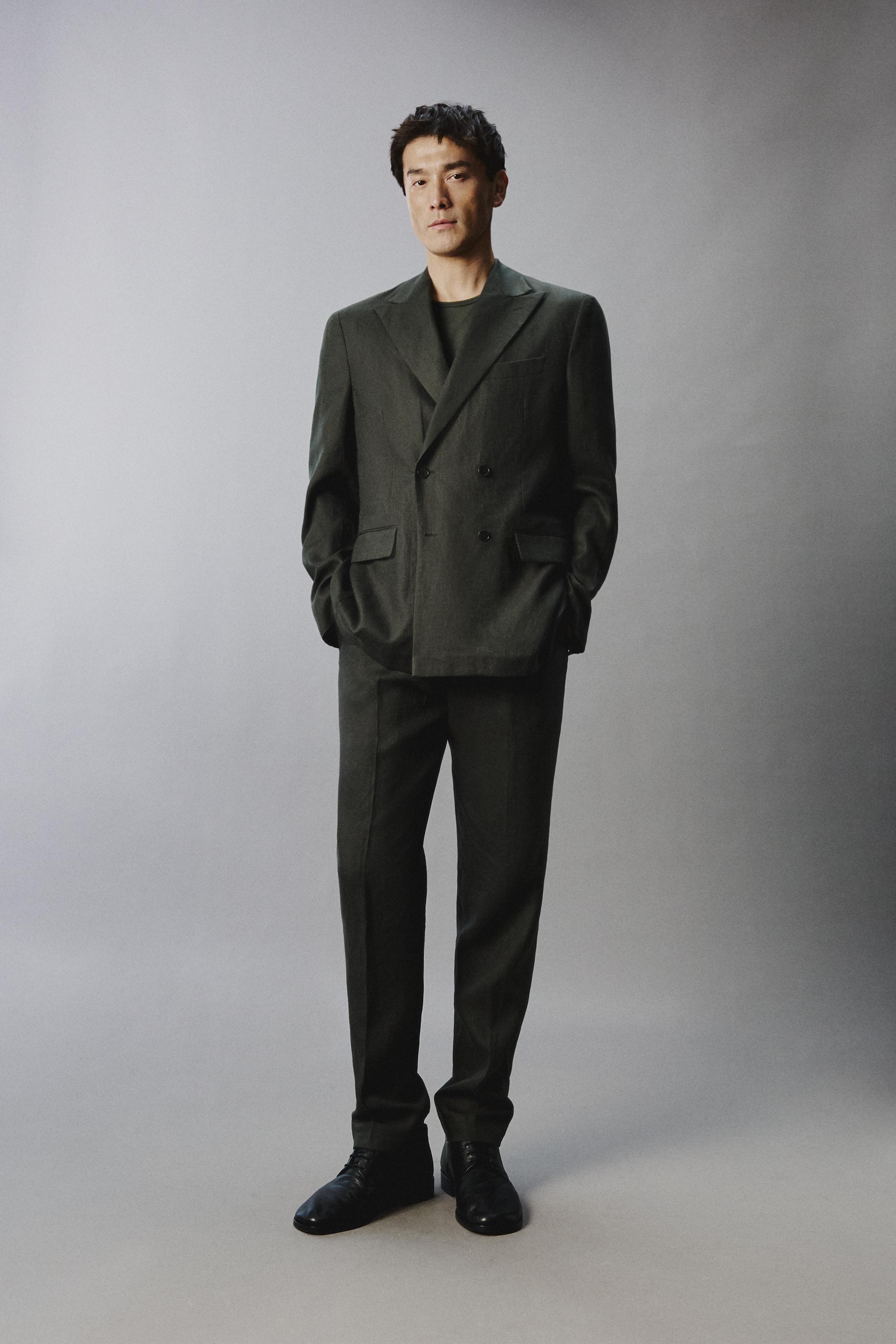 PANTALON DE COSTUME 100 % LIN