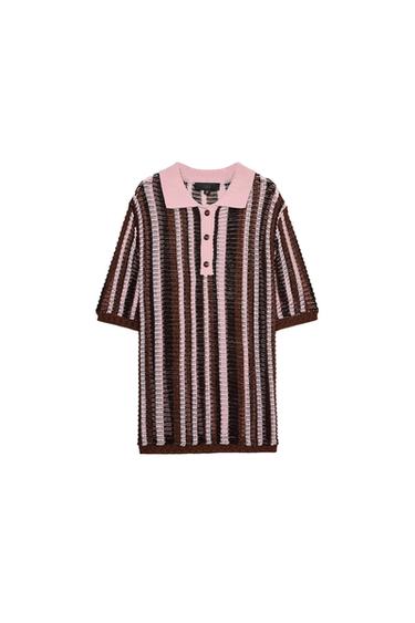 KNIT POLO SWEATER