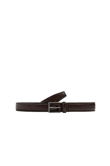 Zara LEATHER DRESS BELT - Brown