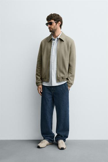 SOFT TEXTURED JACKET - Light green by Zara