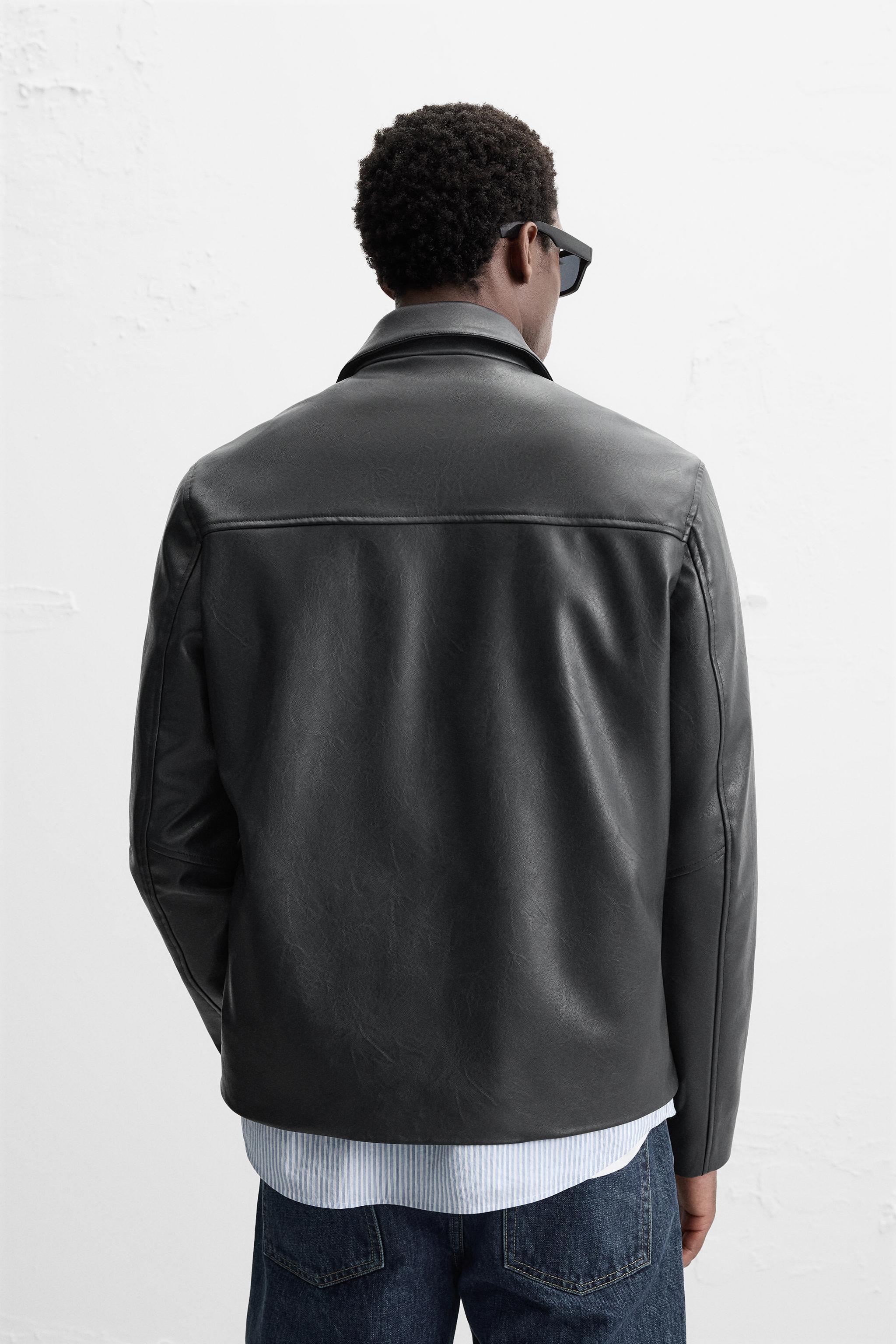 新品タグ付き]ZARA コントラストダブルフェイスジャケット S