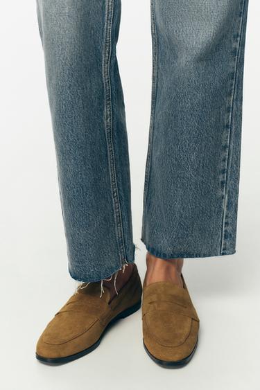 MOCASÍN SERRAJE - Marrón Arena de Zara - Imagen 0