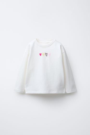 CAMISETA ESTAMPADA TEXTO - Blanco de Zara