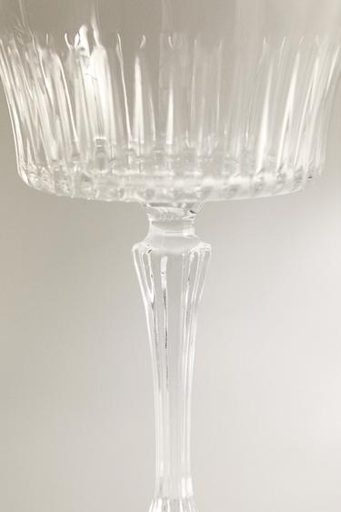SPARKLING WINE FLUTE WITH RAISED DESIGN -  by Zara - Image 4