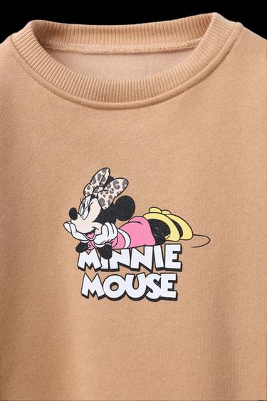 Zara ANIMAL PRINT MINNIE MOUSE © DISNEY SWEATSHIRT AND LEGGING SET - Ocher