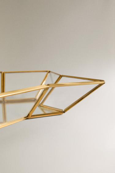 MIRRORED STAR CHRISTMAS TRAY - Gold by Zara - Image 3