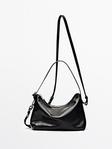 Zara Small nappa leather bag - Black - Image 0
