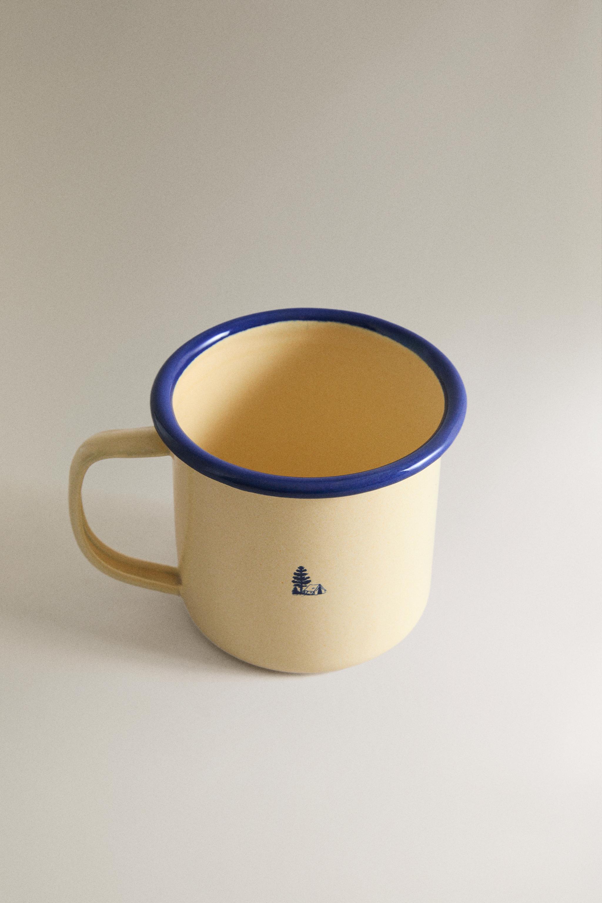 STEEL CAMPING MUG — Blue
