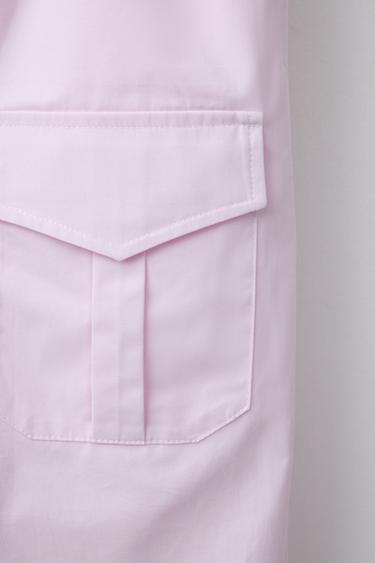 POPLIN JOGGER TROUSERS - Pink by Zara - Image 3