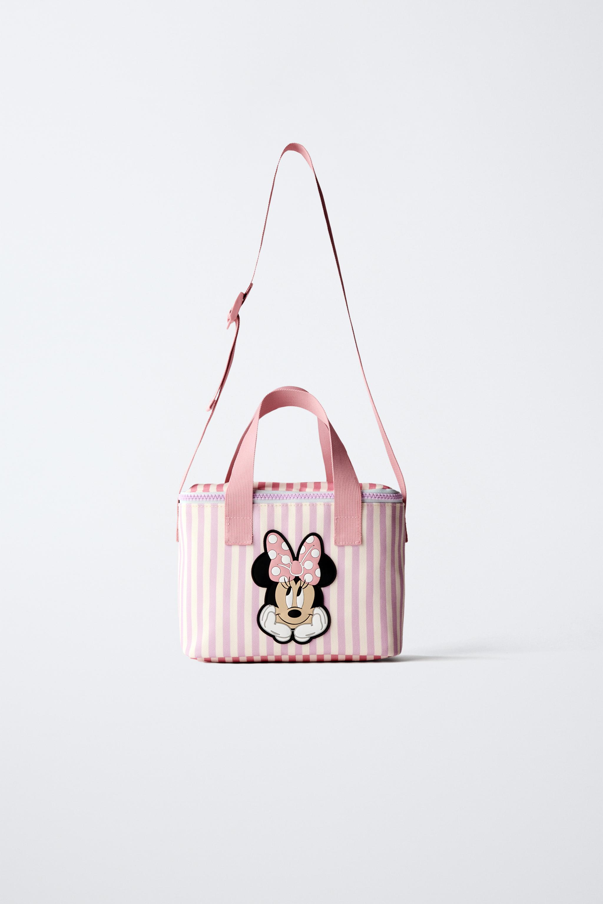 MINNIE MOUSE © DISNEY STRIPED BAG Pink ZARA India
