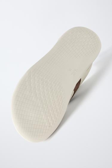 TENNIS BAREFOOT EN CUIR - Blanc écru de Zara - Image 6