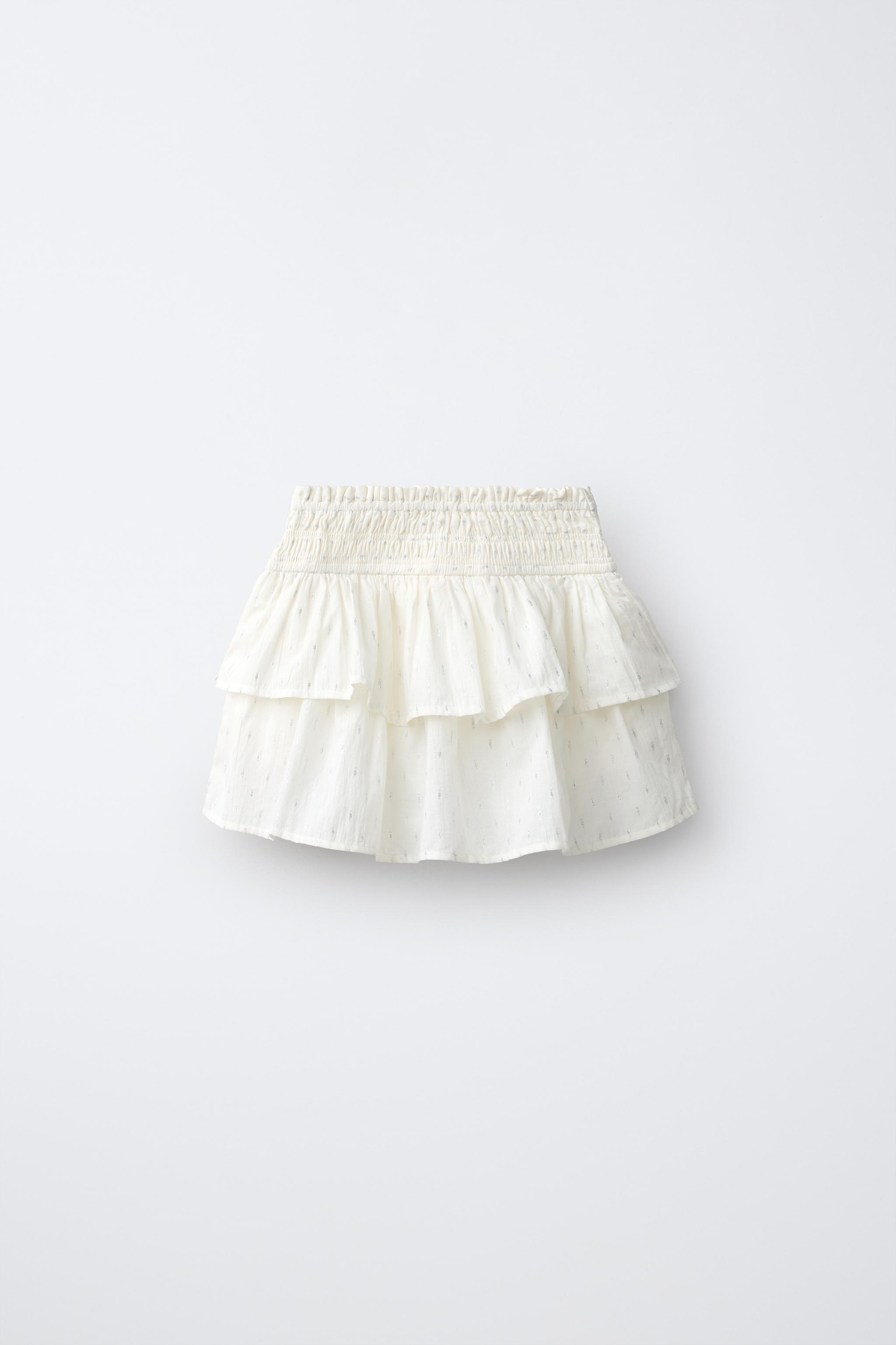 SHINY RUFFLE SKIRT
