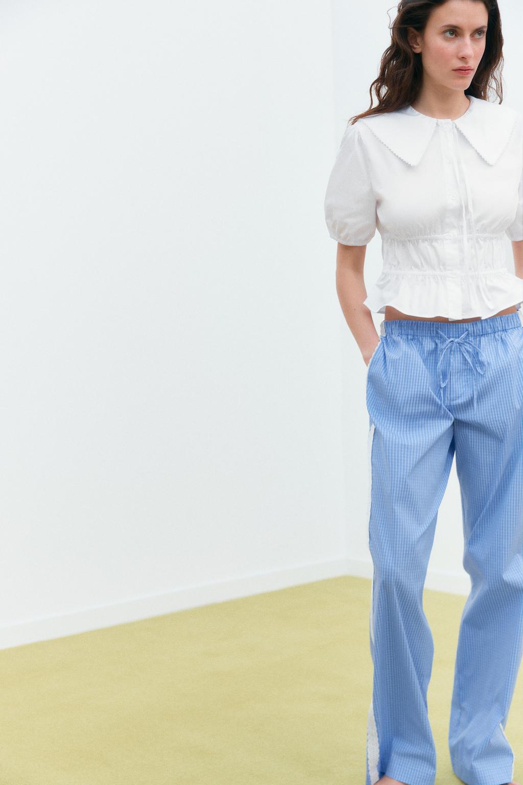 GABARDINE SHIRT WITH ELASTIC