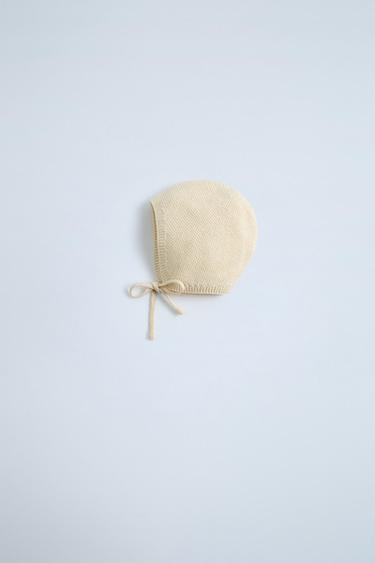 LINKS KNIT BONNET - Light beige by Zara - Image 0