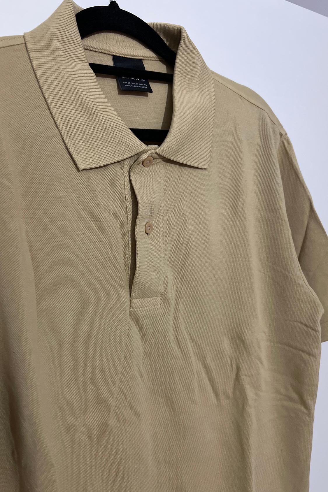 FADED-EFFECT TEXTURED POLO SHIRT - Image 2