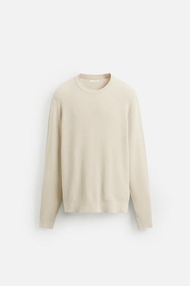 JERSEY REGULAR FIT ESTRUCTURA - Crudo de Zara