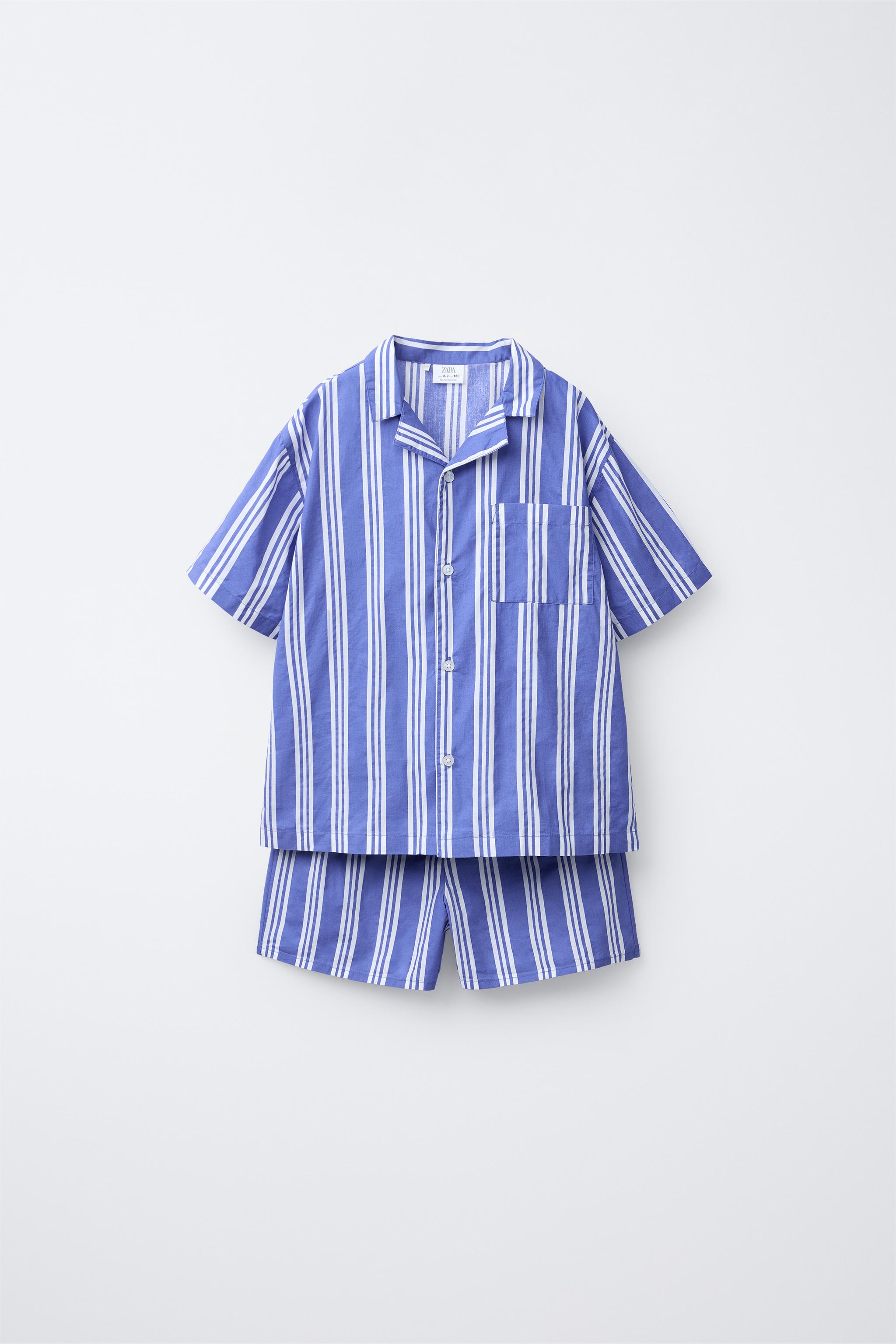 ZARA ストライプ柄パジャマパンツ 9405/002 STRIPED PAJAMA SHIRT - Yellow | ZARA United States