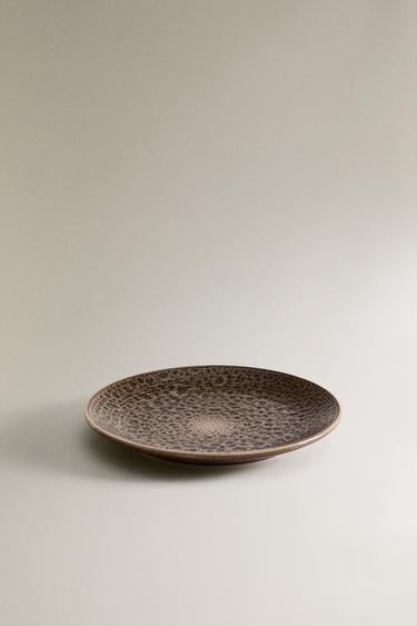 DESSERT PLATE WITH RAISED DESIGN - Grey by Zara - Image 2