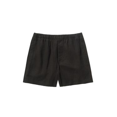 PANTALLONA TË SHKURTRA 100% LINO - Gri e errët nga Zara