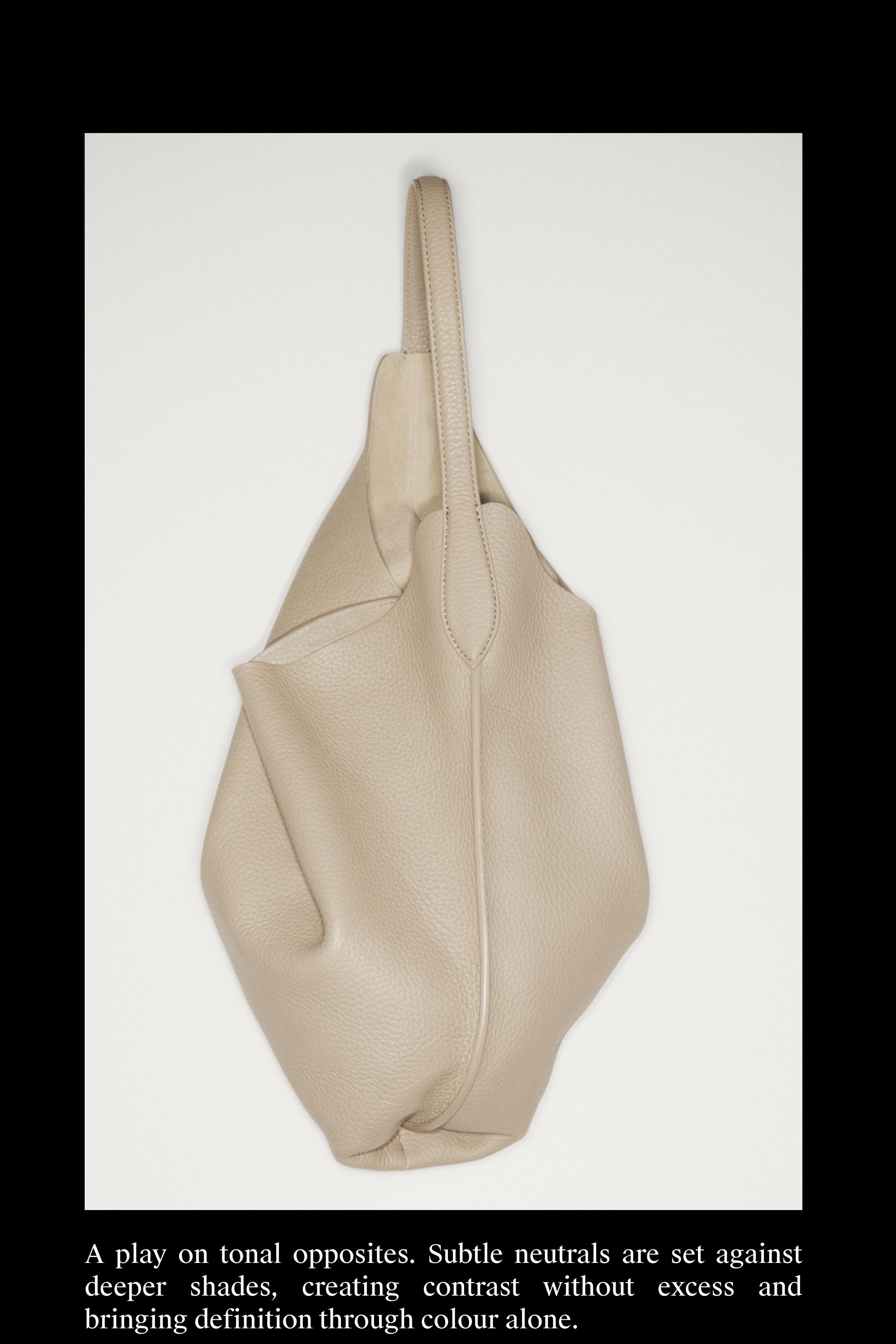 Nappa leather mini shoulder bag — Black gold