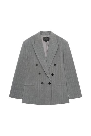 BLAZER OVERSIZE RAYA DIPLOMÁTICA - Gris / Azul de Zara
