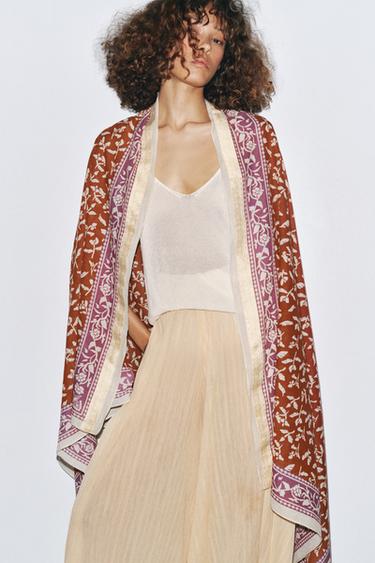 PAÑUELO IMPRIMÉ FLORAL - Tuile de Zara - Image 2