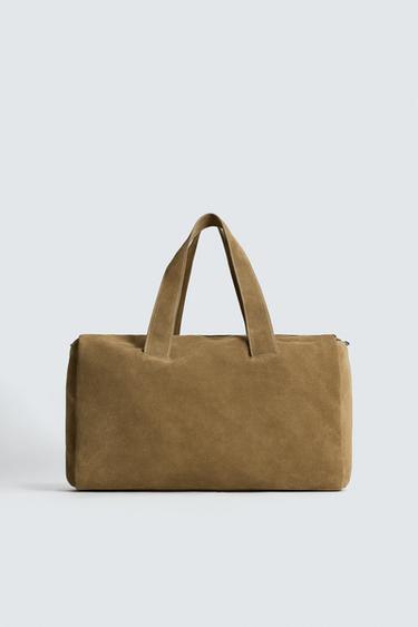Zara KOŽNA PUTNA TORBA LIMITED EDITION – Smeđa