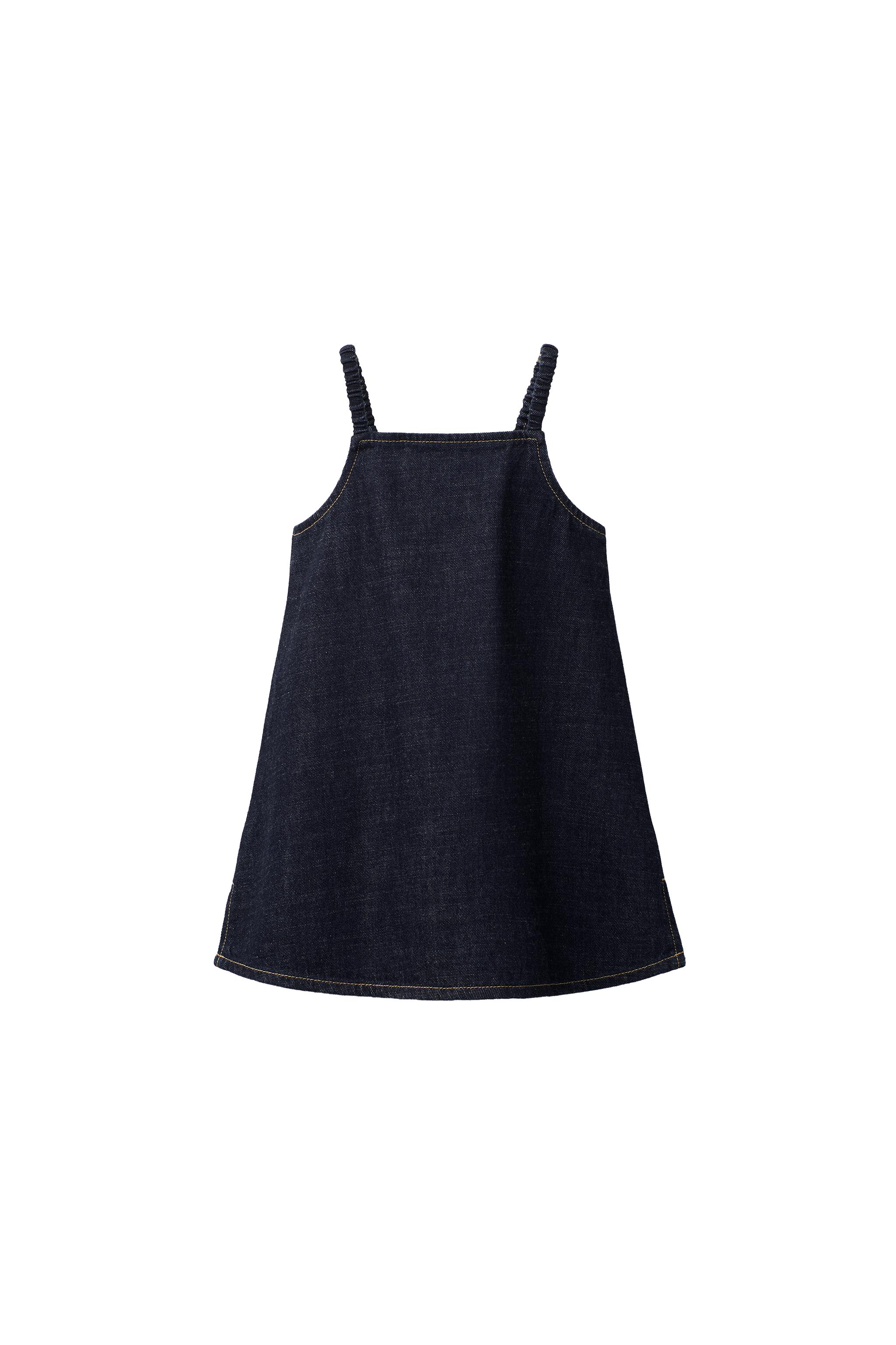 slim fit dress slacks OW Collection Ella Denim Shirt Dress in Blue main image 0