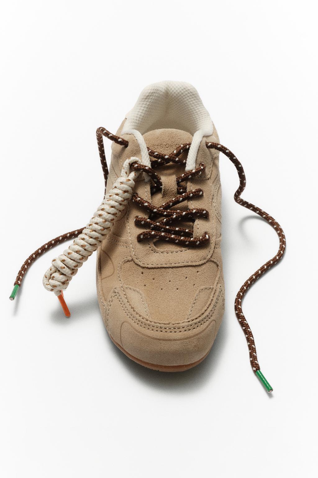 BAMBA PIEL CORDONES