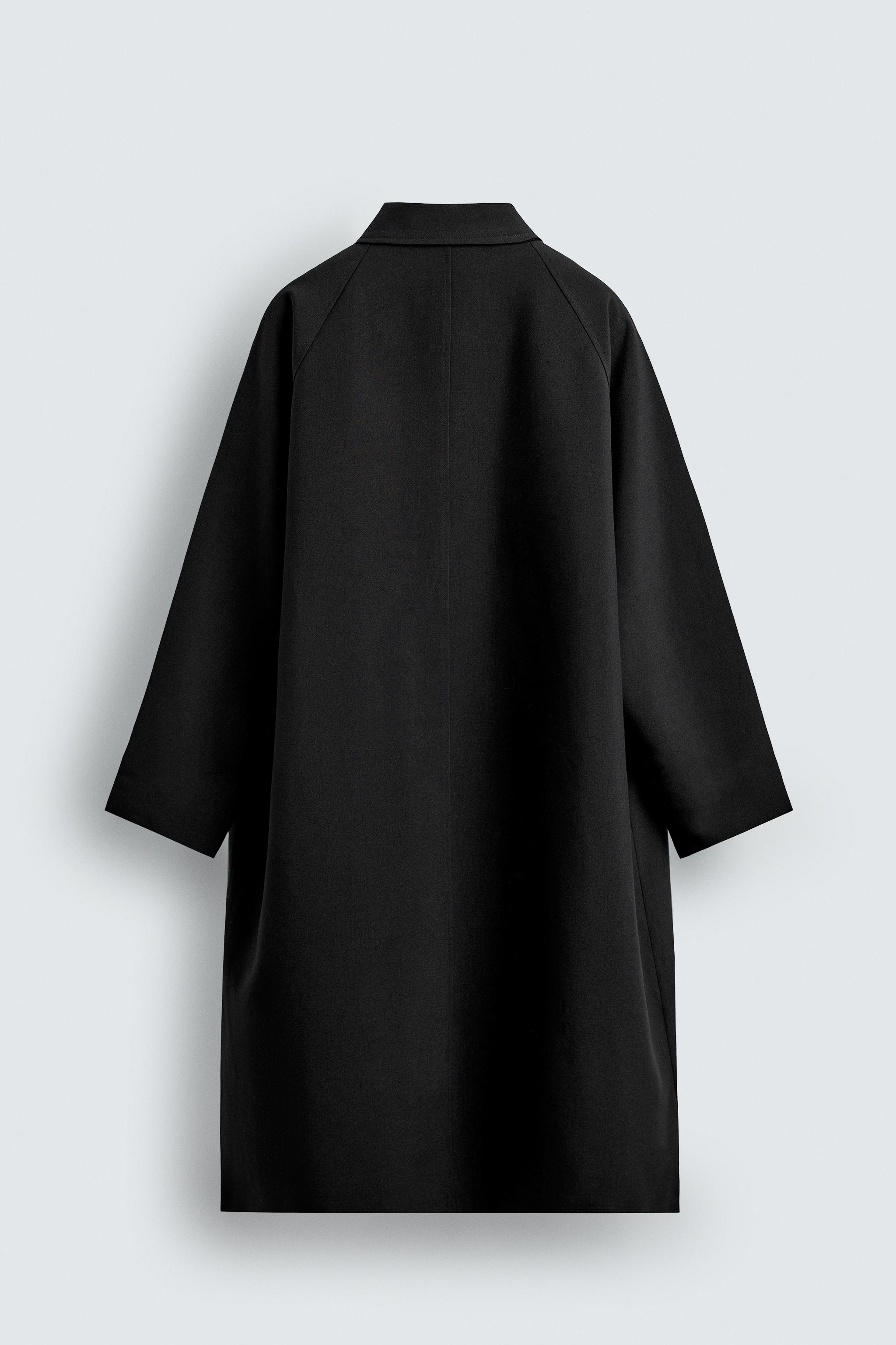 【極美品❗️】オーダートレンチコート ZARA オーバーサイズ トレンチコート バックボタン - メルカリ