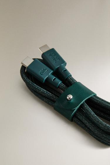 NATIVE UNION USB-C CHARGING CABLE - Green by Zara - Image 1