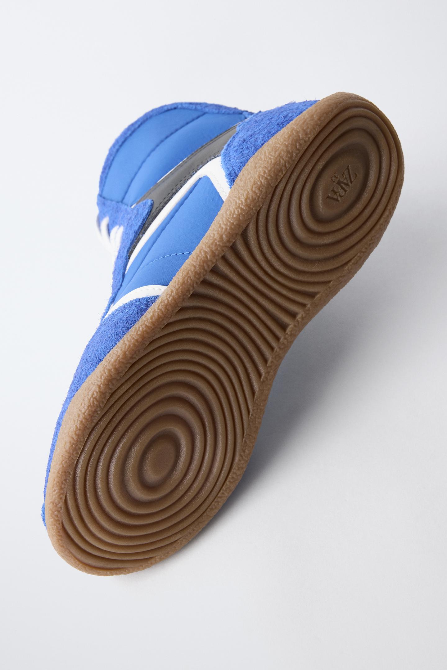 Детские кроссовки Zara Padded Sneaker, цвет: Синий — фото 8
