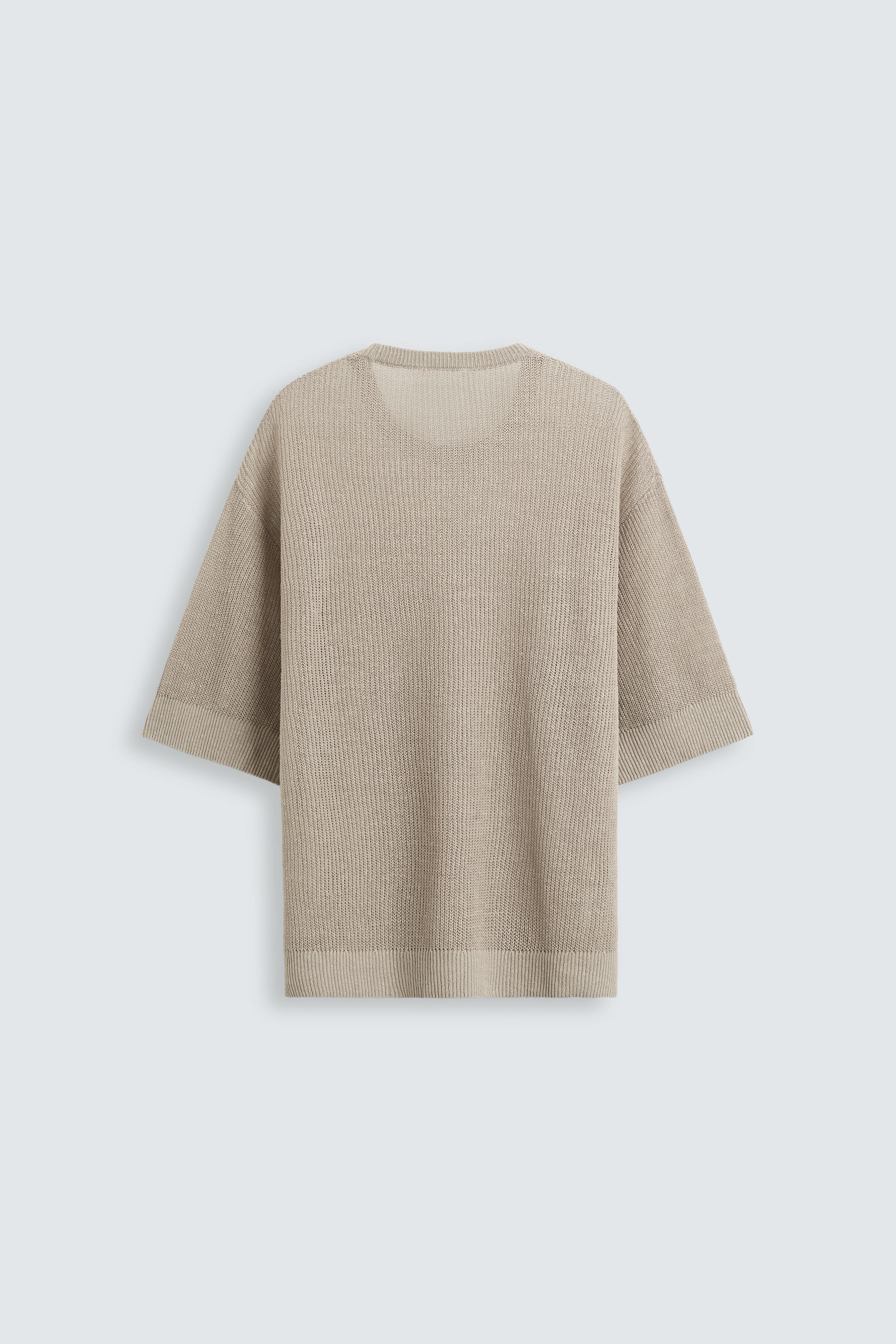 100% LINEN KNIT T-SHIRT