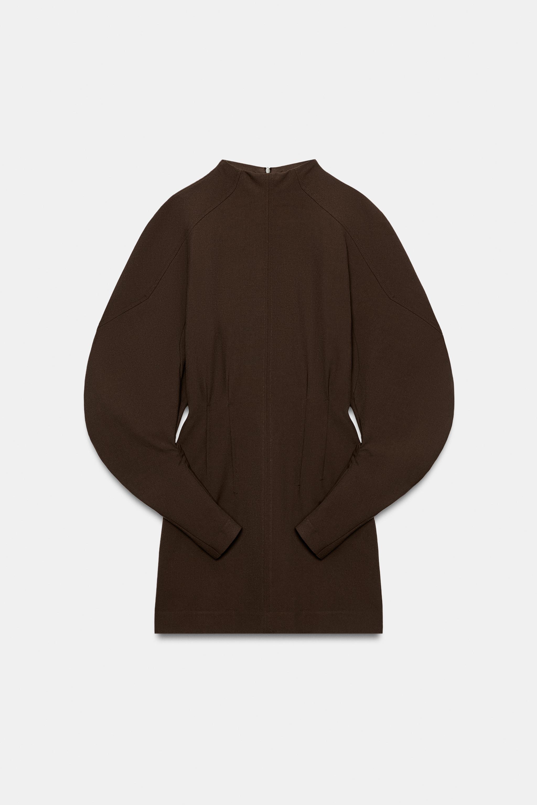 Zara Balon Kollu Mini Elbise görsel 5