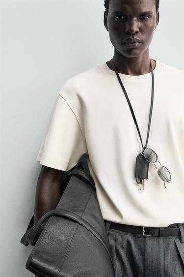 T-SHIRT RELAXED SOFT - Blanc cassé de Zara - Image 5