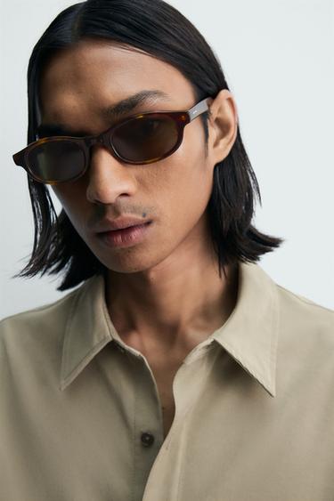 FADED-EFFECT RELAXED FIT SHIRT - Beige by Zara