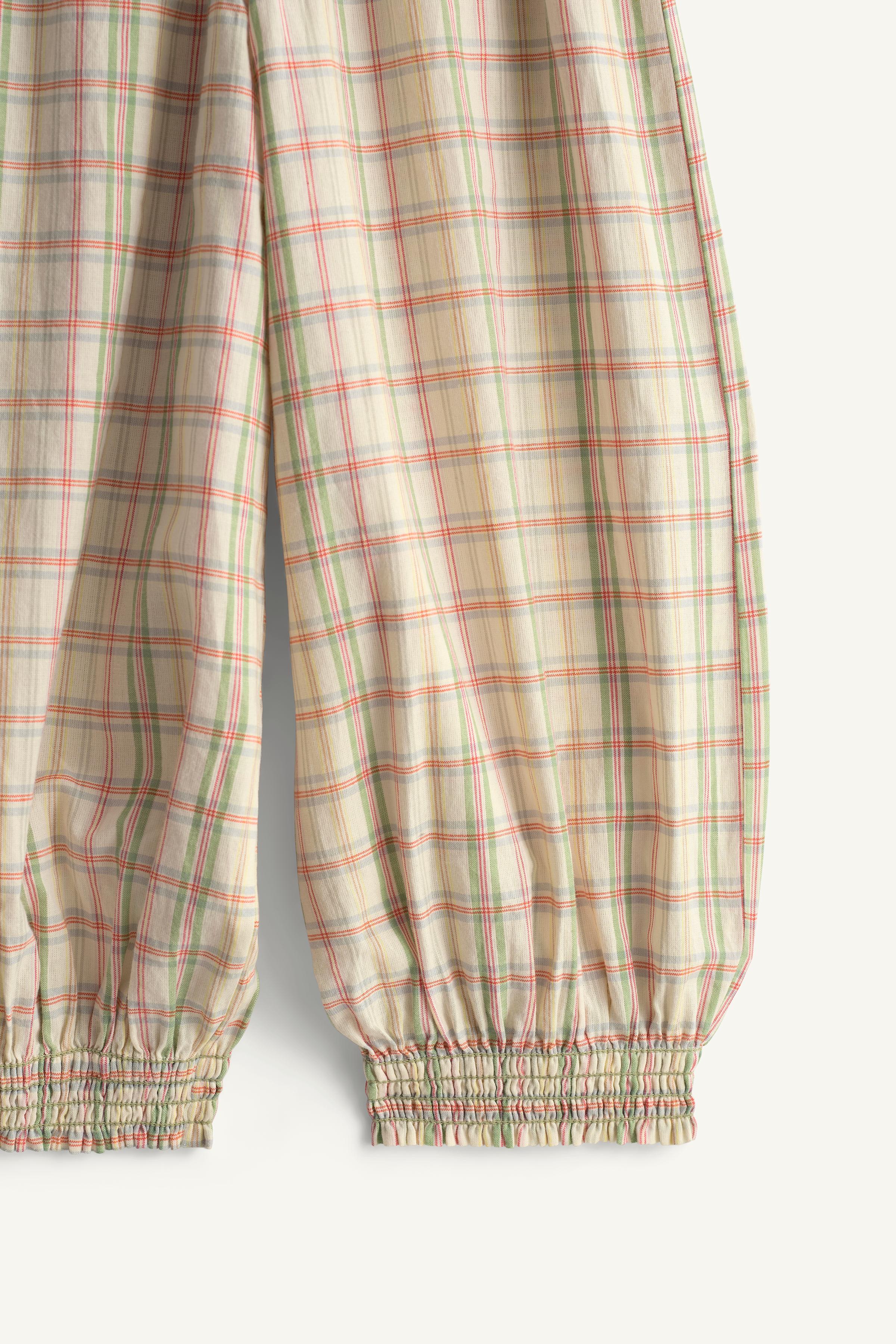 LIMITED EDITION EMBROIDERED PLAID AND FLORAL BLOOMERS