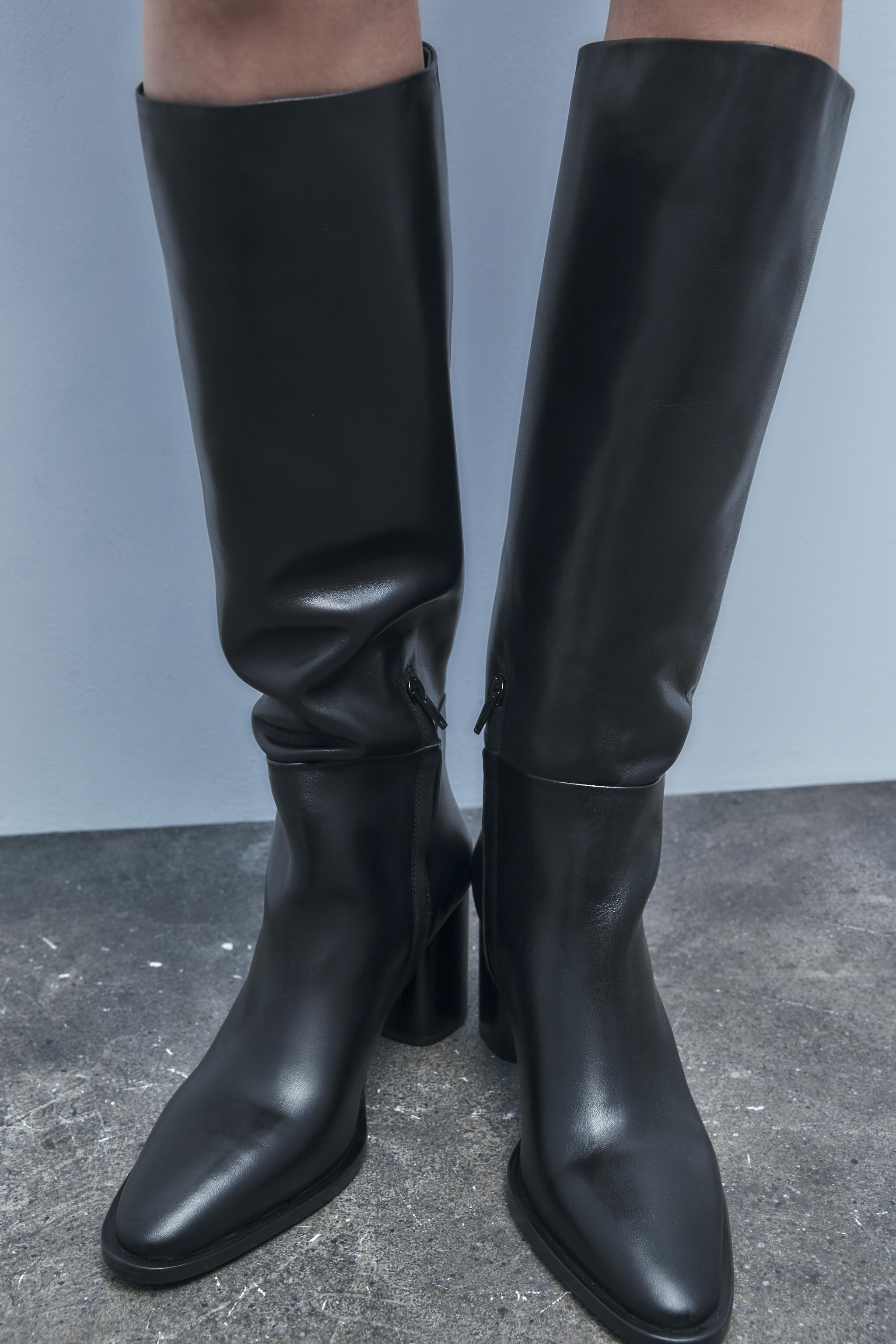 Botas altas tacon online zara