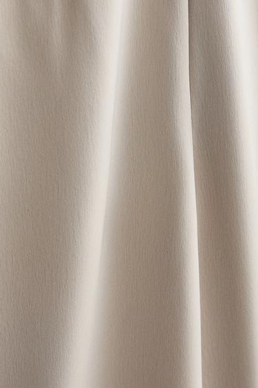 SATEEN TROUSERS - Pearl grey by Zara - Image 3