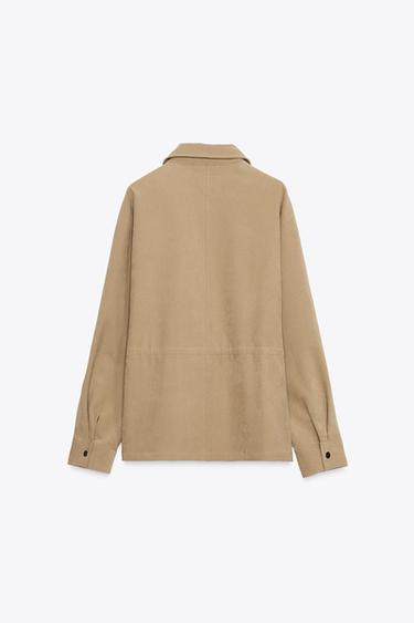ADJUSTABLE WAIST JACKET WITH POCKETS - Mid-camel by Zara - Image 7
