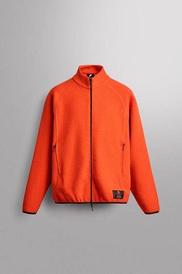 MANTECO® WOOL BLEND FLEECE JACKET — Red / Orange 1