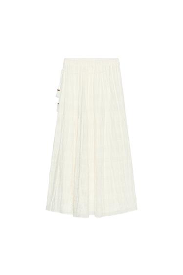 RUSTIC PANELLED SKIRT