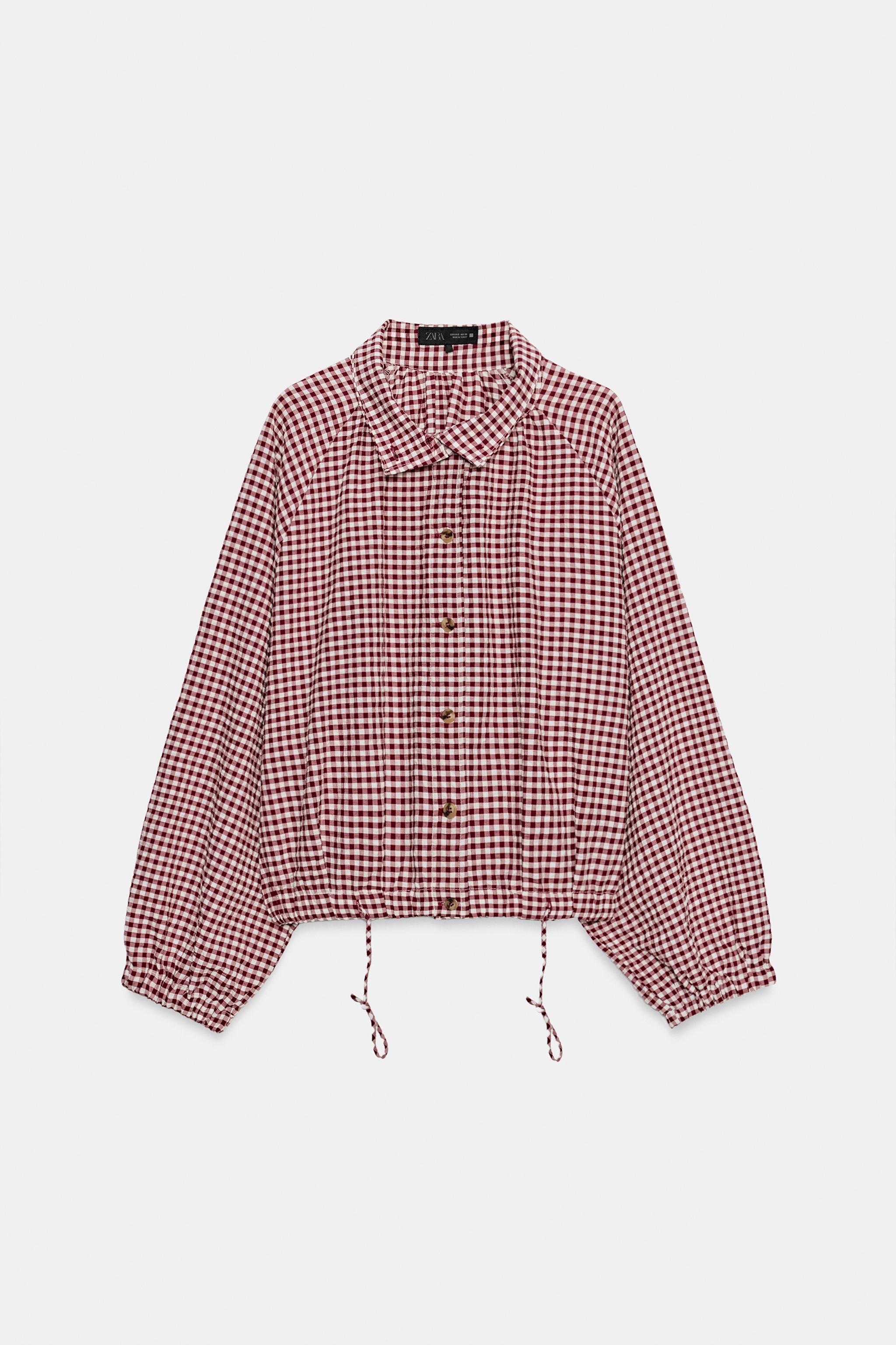 Женские куртки Zara PLAID JACKET — фото 4
