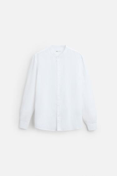 Zara LINEN - COTTON SHIRT - White