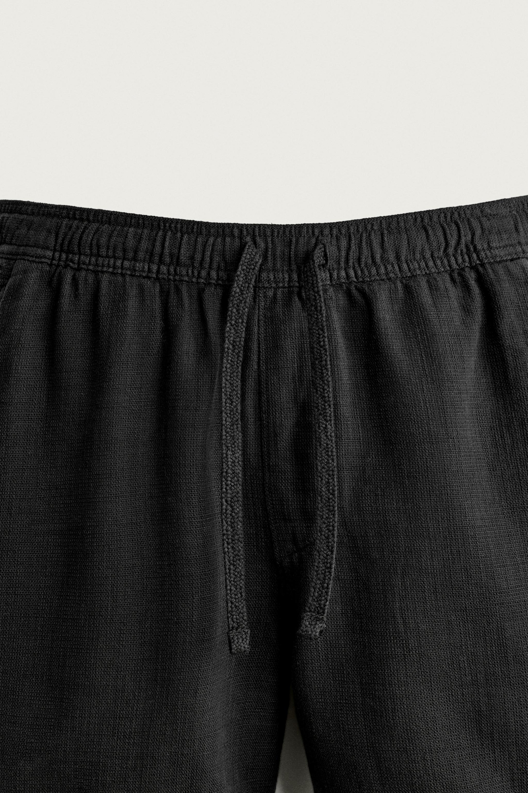 Мужские шорты Zara TEXTURED REGULAR FIT SHORTS — фото 9