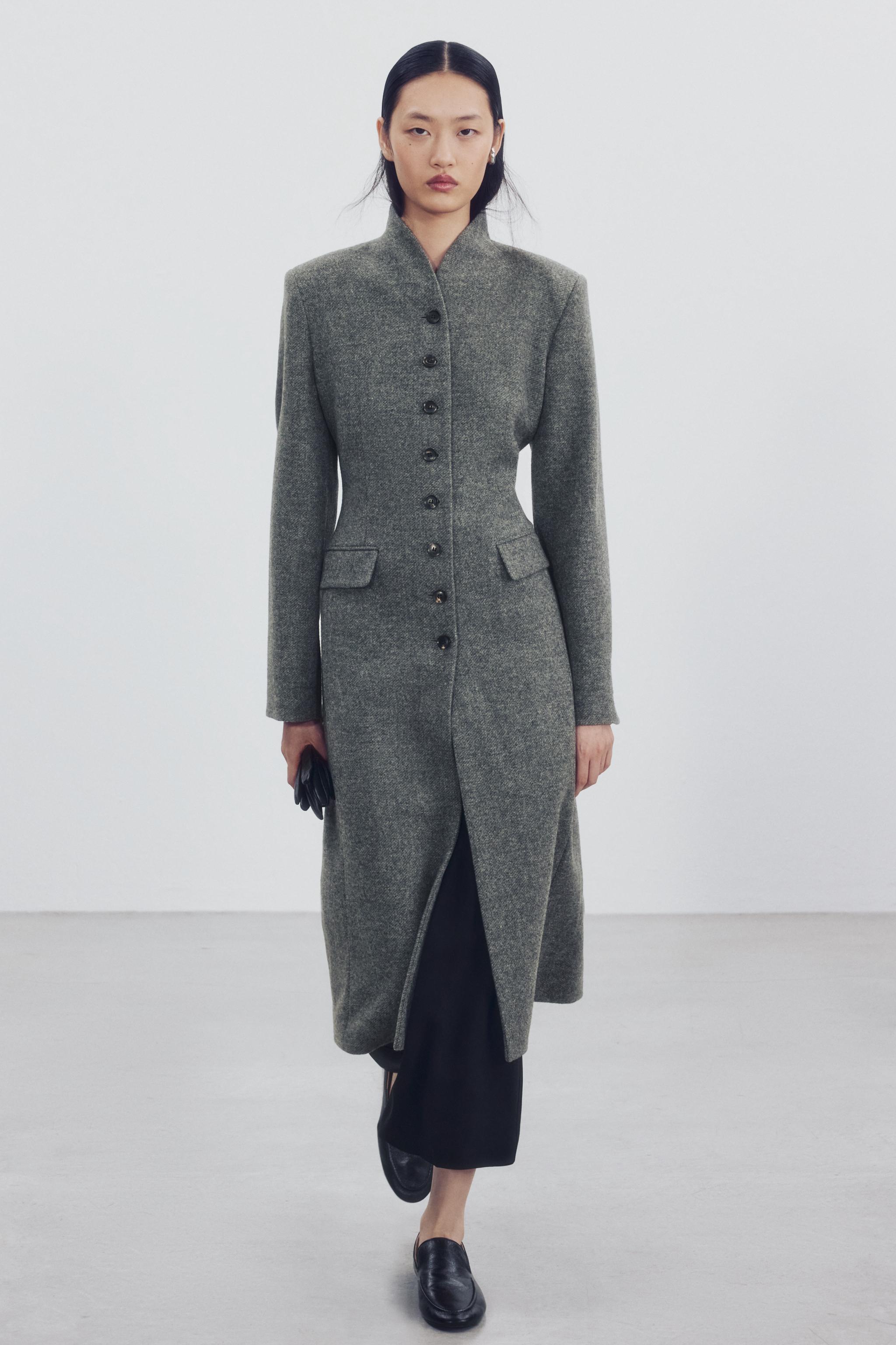 MANTEAU LAINE BOUTONS ZW COLLECTION