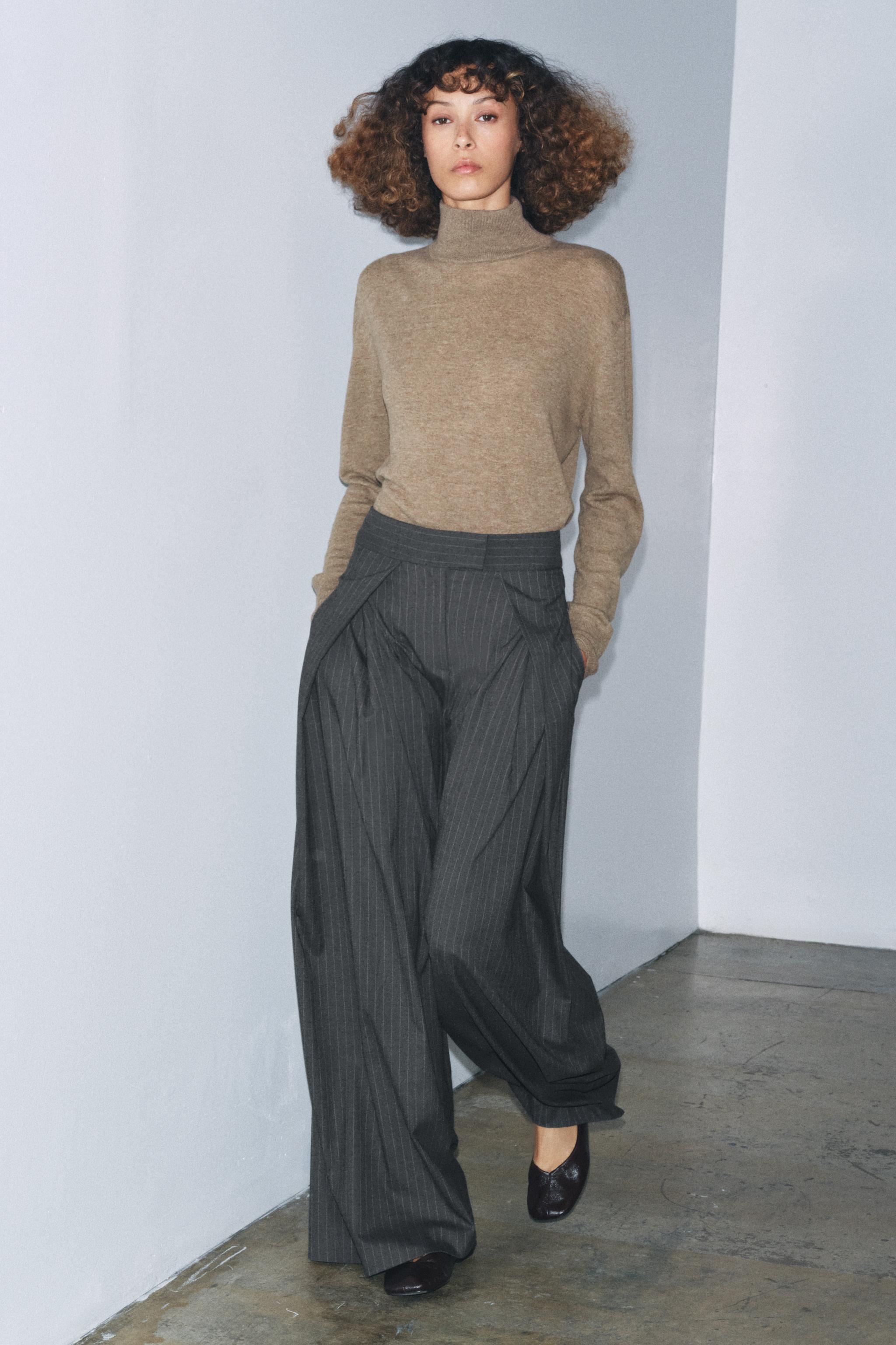 【et.UNiVER】separated pants combination ASYMMETRIC TOP AND PANTS SET ZW COLLECTION | ZARA United States