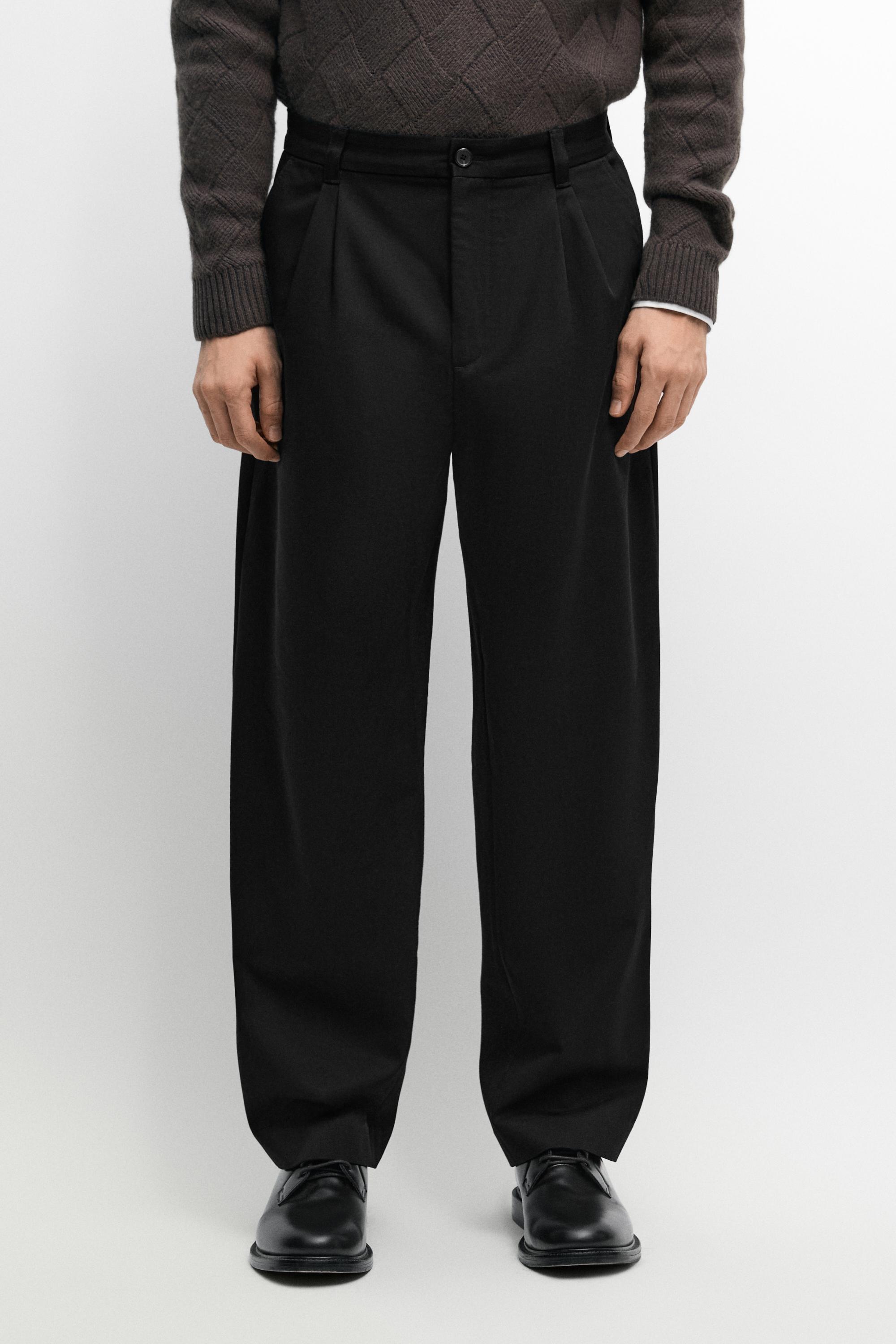 Pantalon double pince 100 % coton