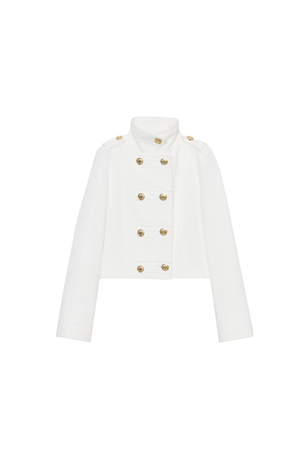 GOLD BUTTON WRAP JACKET - image 3