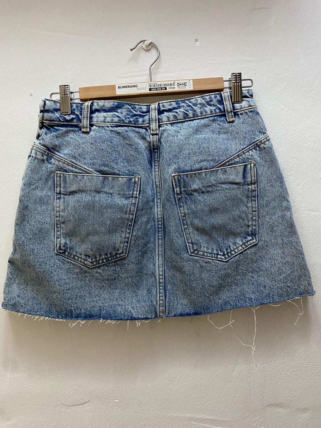 Z1975 DENIM MINI SKIRT WITH LACING - Image 2